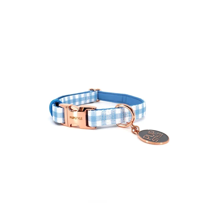 Pupstyle Suburban Collection Blueberry Muffin Dog Collar Medium-Habitat Pet Supplies