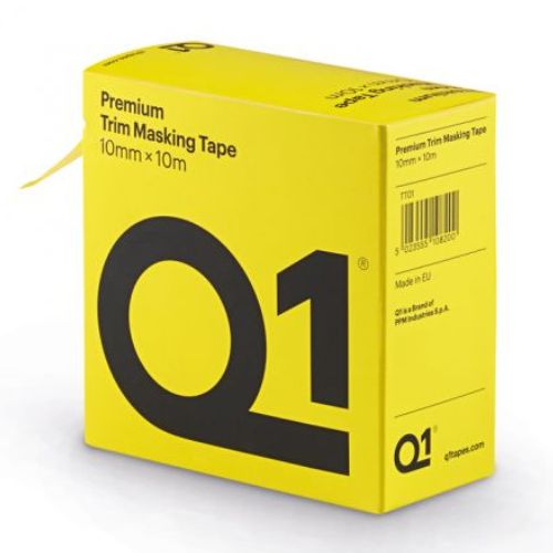 Q1® TT01 Premium Yellow Self-Adhesive Trim Masking Tape Roll -TT01---Eagle National Supply