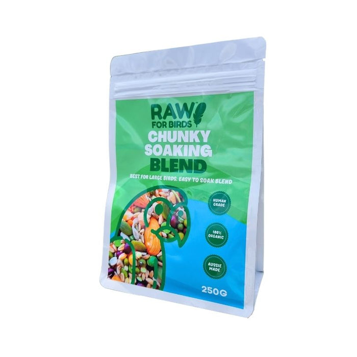 Raw for Birds Chunky Soaking Blend for Large Birds 1kg-Habitat Pet Supplies