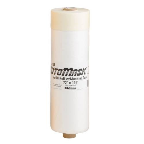 RBL AutoMask 109 72" x 115' Masking Film + Tape Refill Roll -109---Eagle National Supply