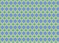 Rossi 1931 Italian Letterpress Paper- Blue and Green Medallions