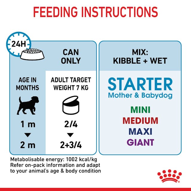 Royal Canin Mother and Babydog Puppy Mousse Wet Food 195g x 12