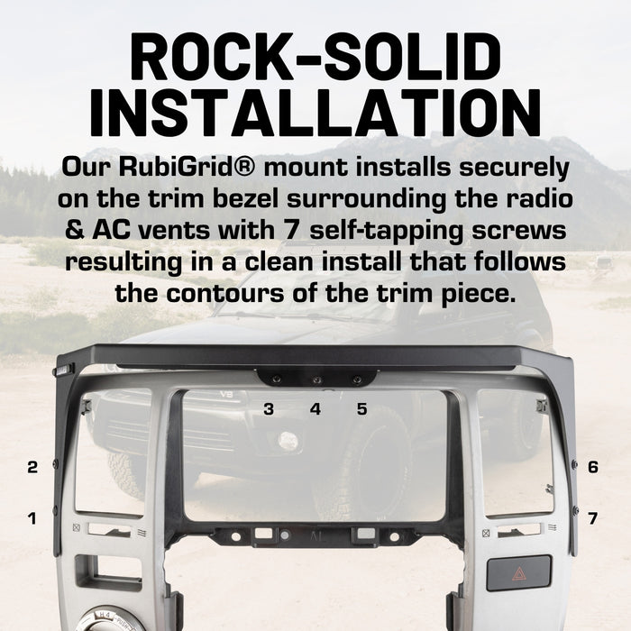 RubiGrid® 2003-2009 4th Gen Toyota 4Runner Multi-Device Phone Mount