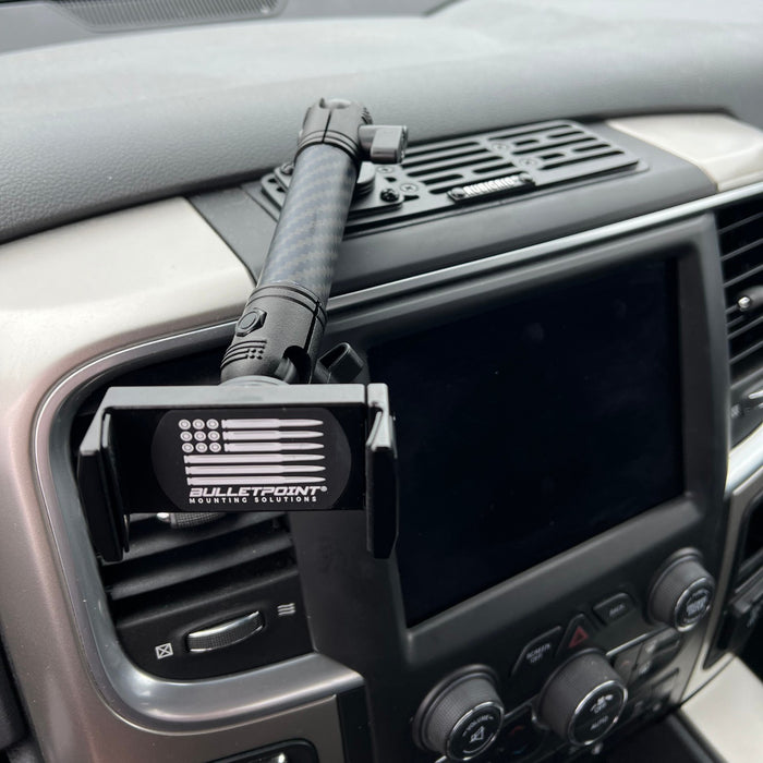 RubiGrid® 2013-2018 RAM Truck & 2019-2024 RAM 1500 Classic Phone Holder Multi-Device Dash Mount