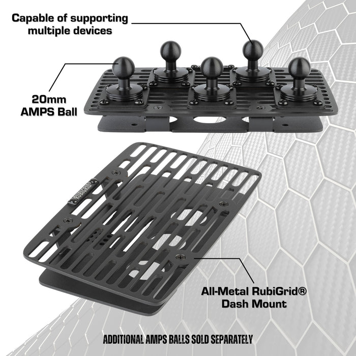 RubiGrid® 2019-2023 Ford Ranger Phone Holder Multi-Device Dash Mount