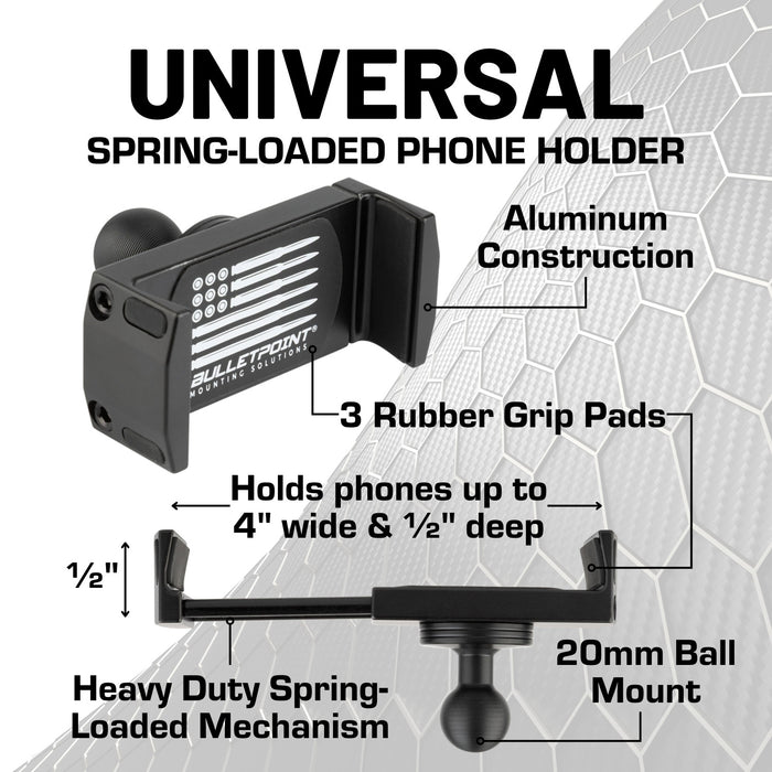 RubiGrid® 2021-2026 Ford F-150 & Raptor Phone Holder Multi-Device Dash Mount