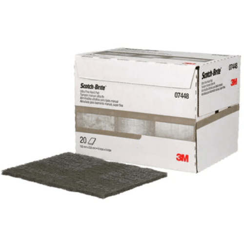 Scotch-Brite 07448 Ultra Fine Gray Sanding Hand Pad, Box of 20 -7448---Eagle National Supply