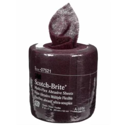Scotch-Brite 07521 8 in x 20 ft Multi-Flex Red Abrasive Sheet Roll -7521---Eagle National Supply