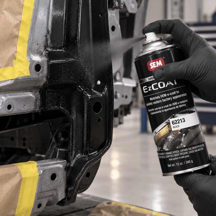 SEM® EZ Coat™ 62213 Direct-To-Metal Black E Coating, 16 oz Aerosol -62213 - Eagle National Supply