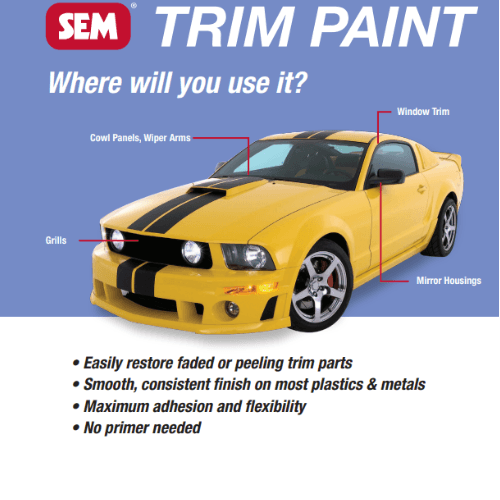 SEM® Trim Black 39143 Trim Paint, 15 oz -39143---Eagle National Supply