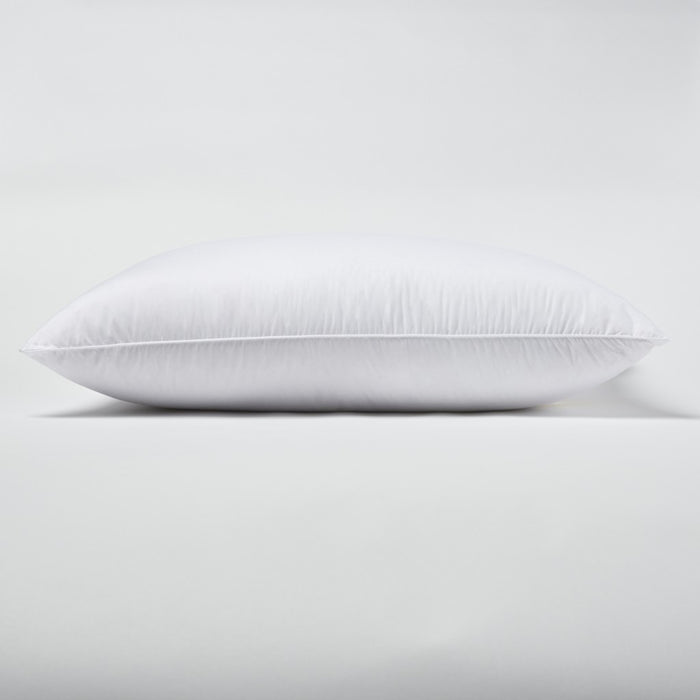 Set Of 2 Lux Sateen Down Alternative Queen Size Medium Pillows
