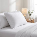 Set Of 2 Lux Sateen Down Alternative Standard Size Firm Pillows