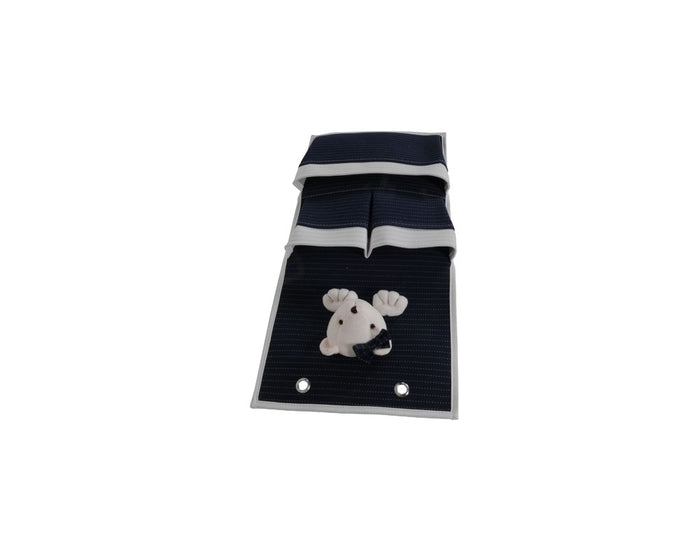 Set of Two Black And White Fabric Wall Hanger