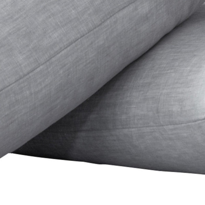 Set of Two Cloud Linen Standard Pillowcases
