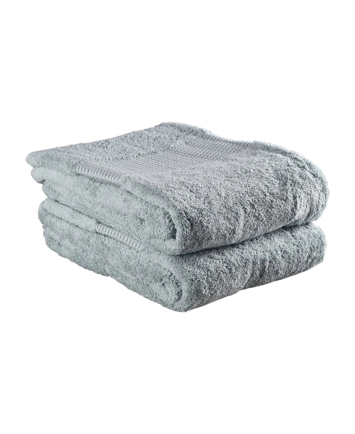 Set of Two Sea Green Cotton 13" X 13" Quick Dry Terry Cloth Washcloths