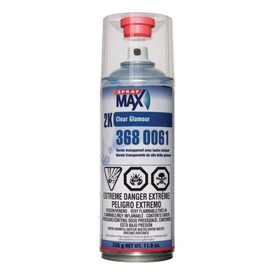 SprayMax® 3680061 2K Glamour Clear Coat, 11.8 oz, High Gloss ---Eagle National Supply