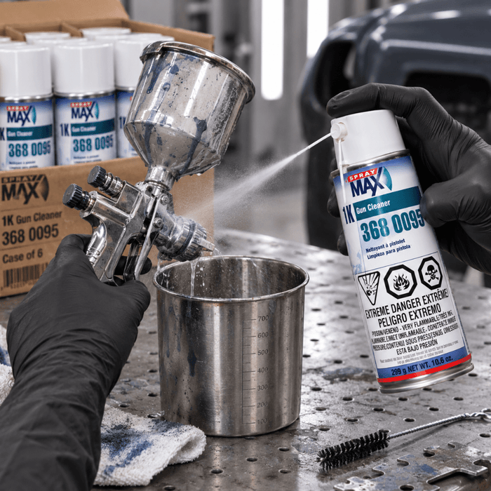 SprayMax 3680095 1K Paint Sprayer Cleaner, 10.6 oz, Case of 6 -3680095 - Eagle National Supply