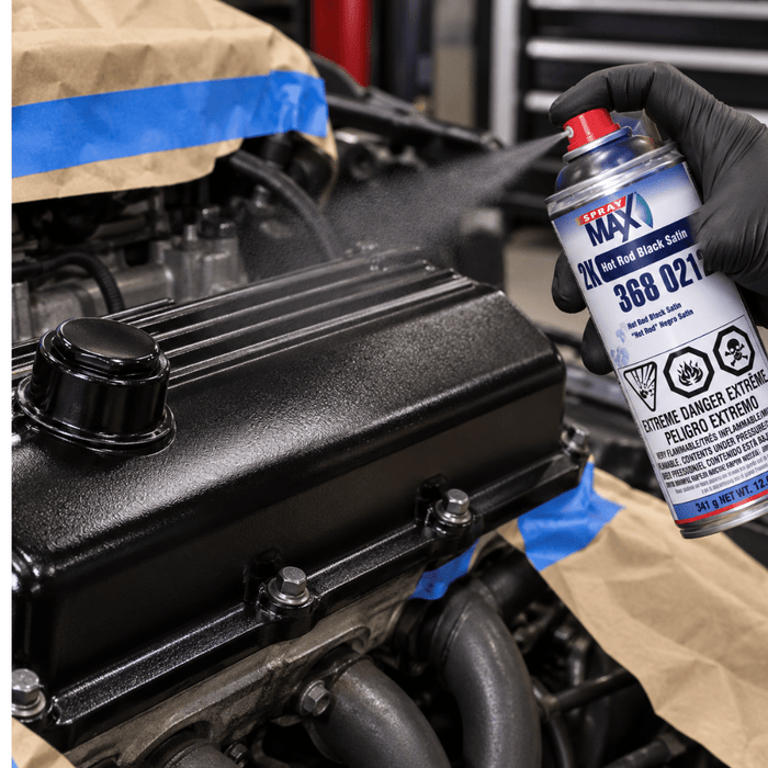 SprayMax® 3680212 2K Hot Rod Black Paint, 12 oz Aerosol Can -3680212 - Eagle National Supply