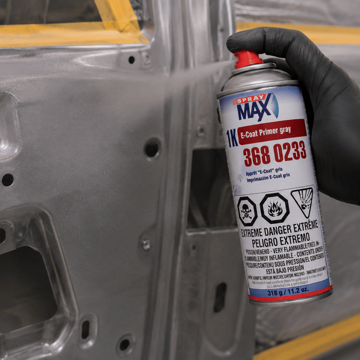 SprayMax 3680233 Gray 1K E-Coat Primer, 11.2 oz Aerosol -3680233 - Eagle National Supply