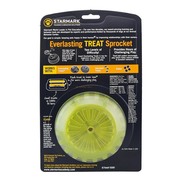 Starmark Everlasting Treat Sprocket Ball Dog Toy Medium