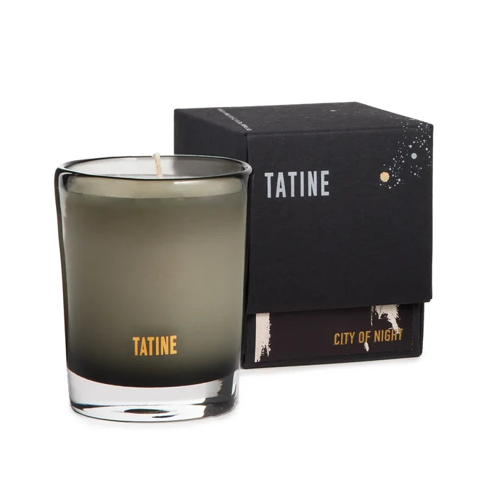 Tatine 8 Ounce, 50 Hour Natural Wax Candle- City of Night