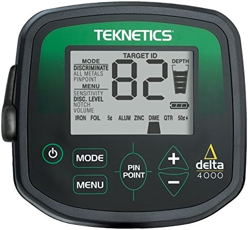 Teknetics Delta 4000 Metal Detector with 8" Waterproof Search Coil