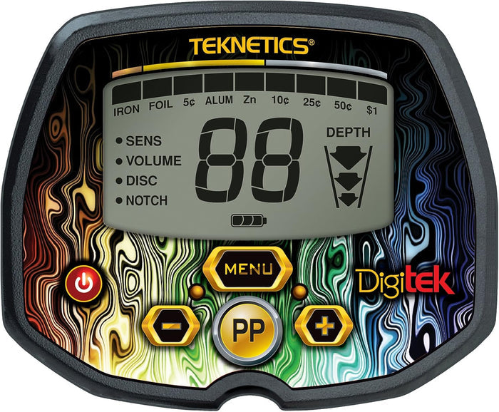 Teknetics Digitek Youth Metal Detector with 7" Waterproof Search Coil