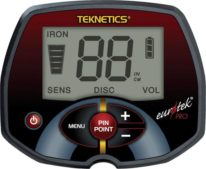 Teknetics EuroTek Pro Metal Detector with 11" DD Waterproof Search Coil