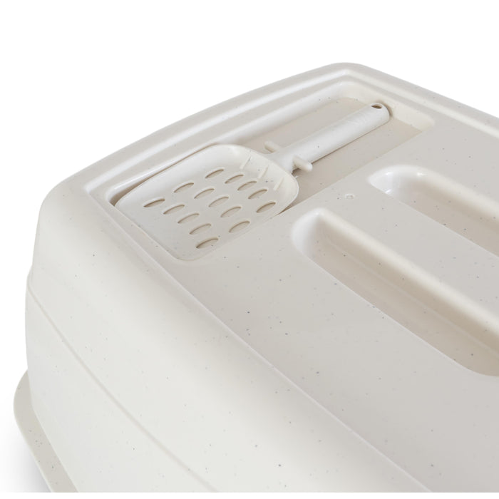 Trouble and Trix Covered Cat Litter Tray with Scoop
