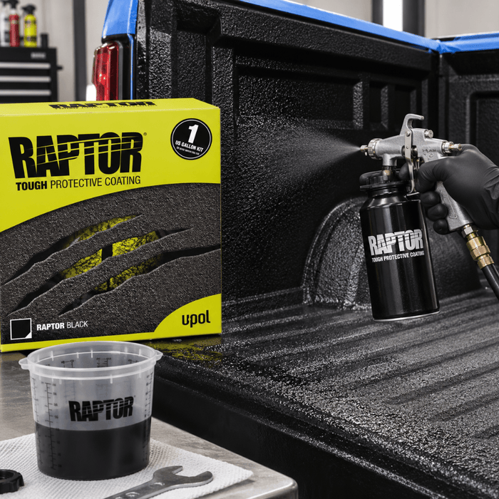 U-POL® 0820G National Rule Raptor Kit with Gun, 1 gal, Black -0820G - Eagle National Supply