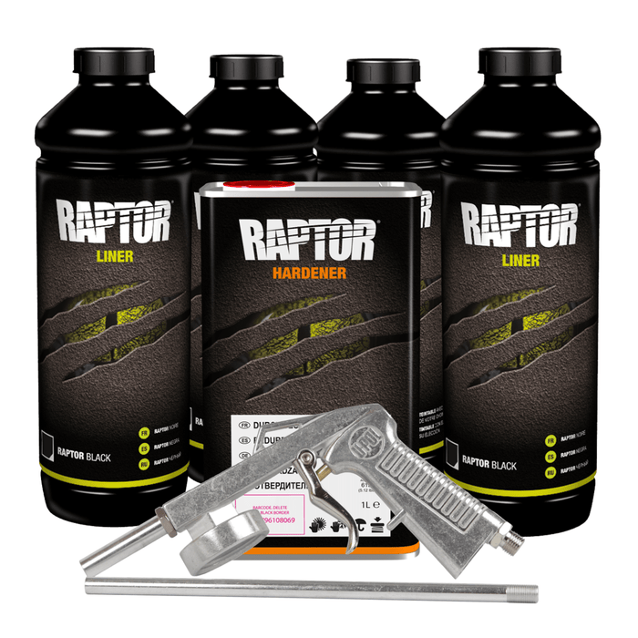 U-POL® 0820G National Rule Raptor Kit with Gun, 1 gal, Black -0820G---Eagle National Supply