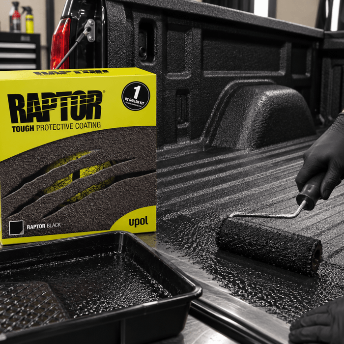 U-POL® 0820VG Low VOC Raptor Kit, 1 gal, Black -0820VG - Eagle National Supply