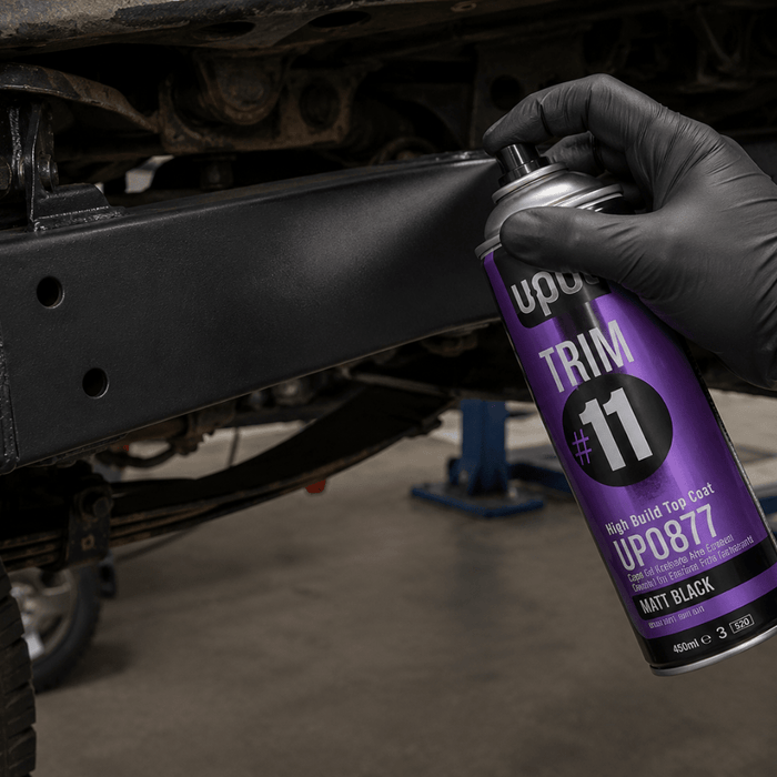 U-POL 0877 Chassis (Matte) Black Top Coat Paint, 15 oz -0877 - Eagle National Supply