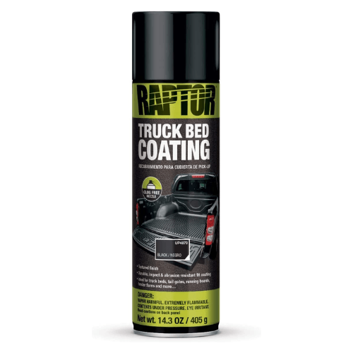 U-POL RAPTOR 4879 1K Black Bedliner Aerosol, 14.3 oz Aerosol Can -4879---Eagle National Supply