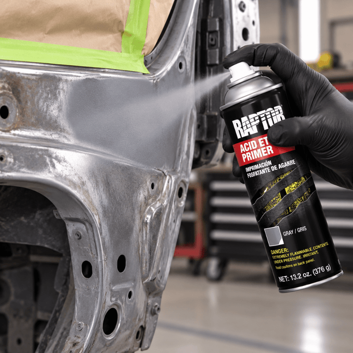 U-POL RAPTOR UP5023 1K Acid Etch Primer, 13.2 oz Aerosol Can, Gray -5023 - Eagle National Supply