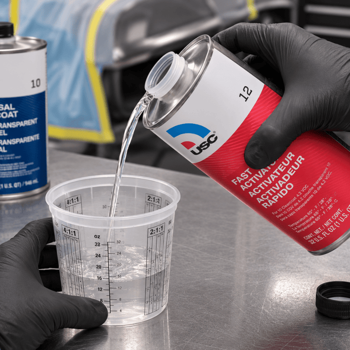 USC® 12 Fast Activator for Use With 10 Universal Clearcoat, Qt -12-4 - Eagle National Supply
