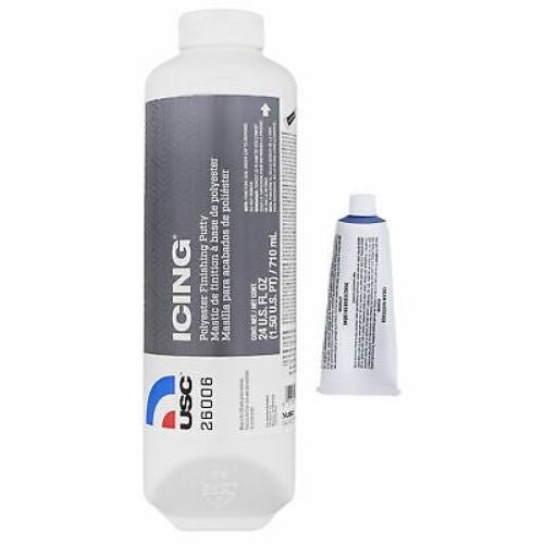 USC® Icing® 26006 Pourable Brushable Polyester Finishing Putty, 24 oz Tube -26006---Eagle National Supply