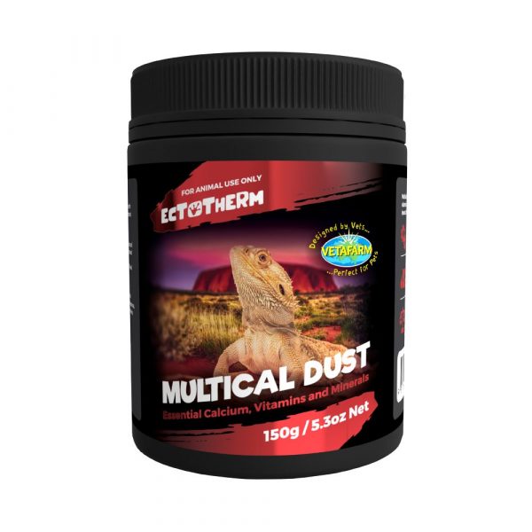 Vetafarm Ectotherm Multical Dust Supplement for Reptiles 150g-Habitat Pet Supplies