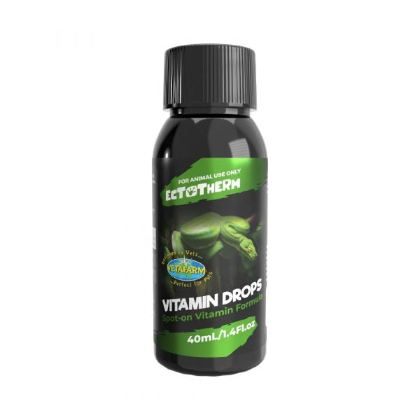 Vetafarm Ectotherm Vitamin Drops Supplement for Reptiles 40ml-Habitat Pet Supplies