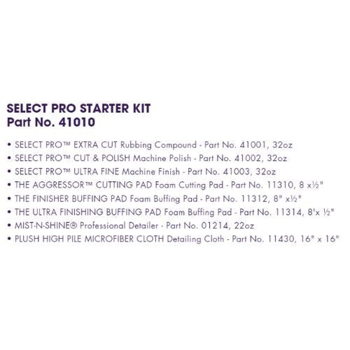 WIZARDS 41010 Select Pro Start to Finish Buffing Kit, 8 Items -41010---Eagle National Supply