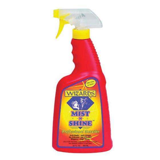 WIZARDS® MIST-N-SHINE® 01214 Professional Detailer, 22 fl-oz Spray Bottle ---Eagle National Supply