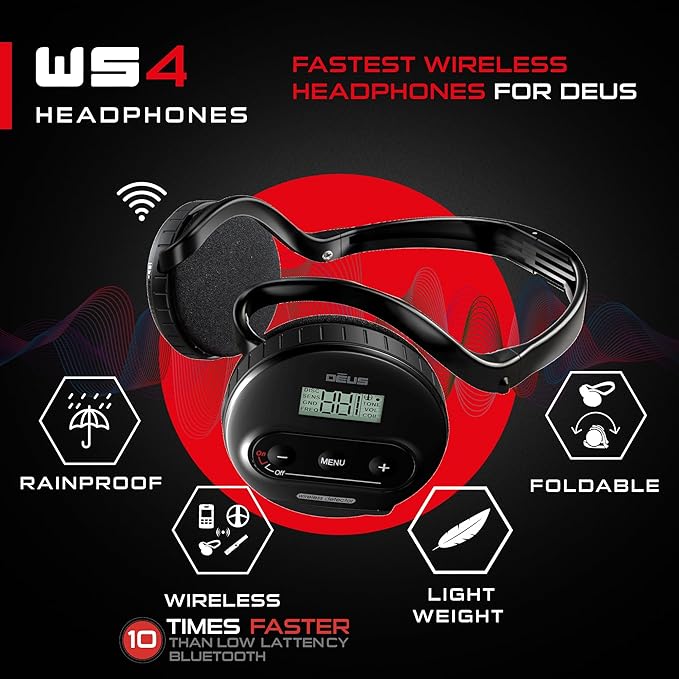 XP WS4 Wireless Headphones For DEUS Metal Detector