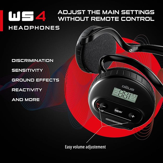 XP WS4 Wireless Headphones For DEUS Metal Detector