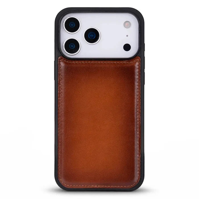 York Leather iPhone 18 Pro Max MagSafe Case, Rustic Tan - BlackBrook Case
