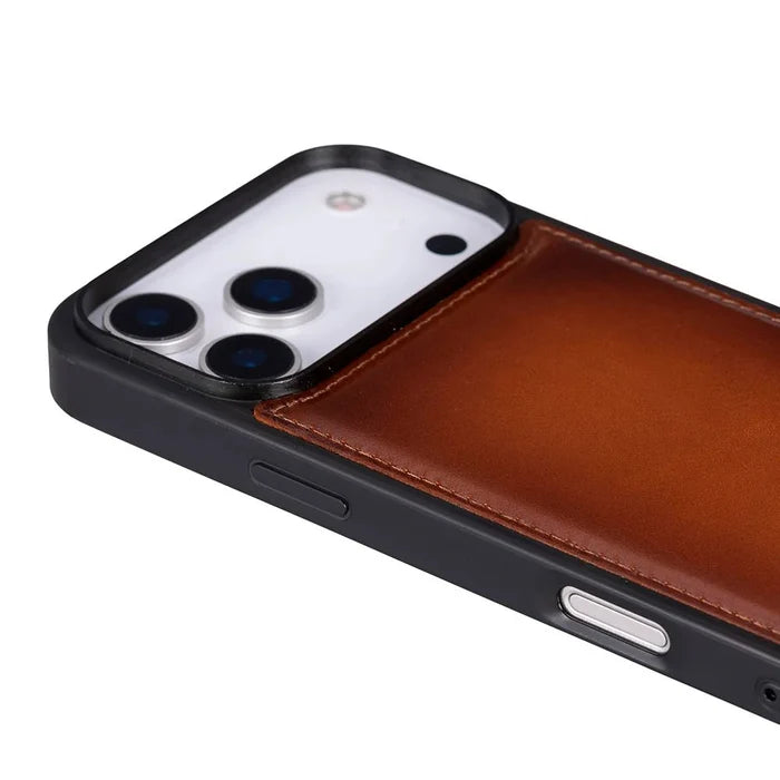 York Leather iPhone 18 Pro Max MagSafe Case, Rustic Tan - BlackBrook Case