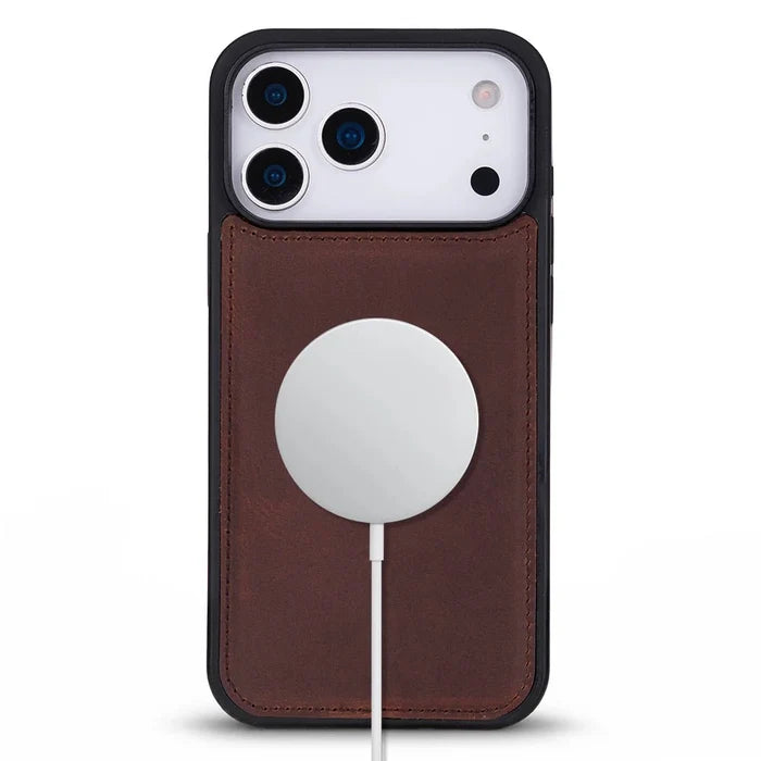 York Leather iPhone 18 Pro Max MagSafe Case, Saddle Brown - BlackBrook Case