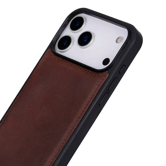 York Leather iPhone 18 Pro Max MagSafe Case, Saddle Brown - BlackBrook Case