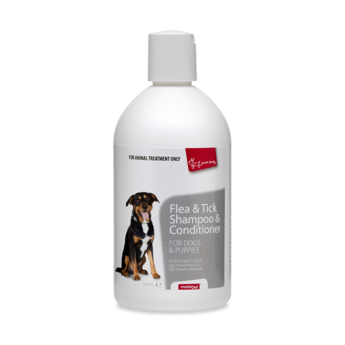 Yours Droolly Flea and Tick Shampoo and Conditioner 500ml-Habitat Pet Supplies