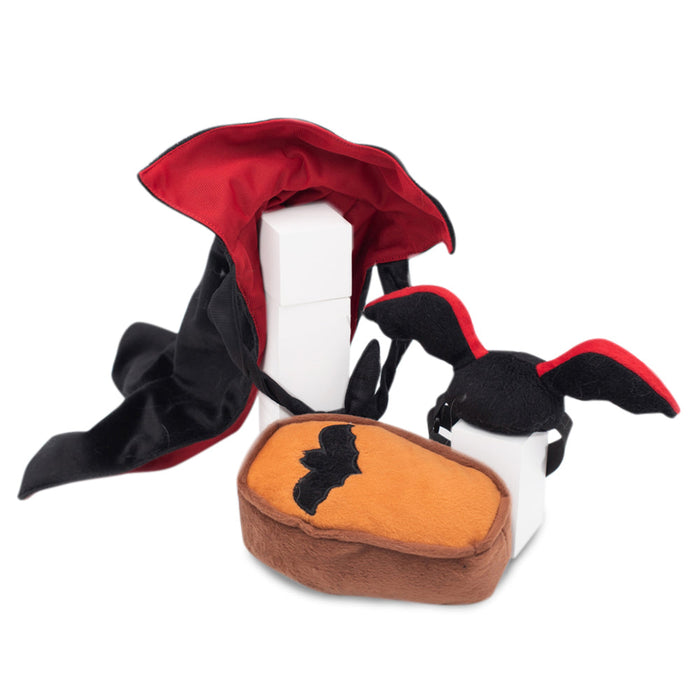 Zippy Paws Dracula Halloween Costume Kit for Dogs 3 Pieces ***-Habitat Pet Supplies
