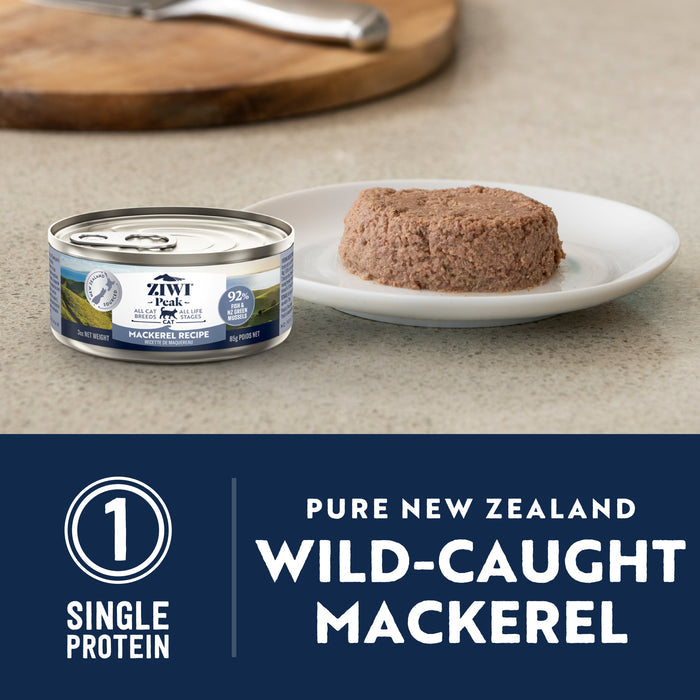 ZIWI Peak Wet Mackerel Recipe Cat Food 85g x 24